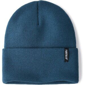 🆕 Women Blue Knit Beanie Hat Acrylic Winter Soft Wearing Warm Ski Unisex Cuffed